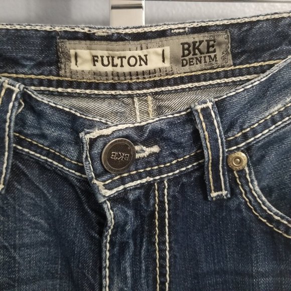 BKE Denim by Buckle Fulton Bootcut Distress Jeans - Picture 3 of 8